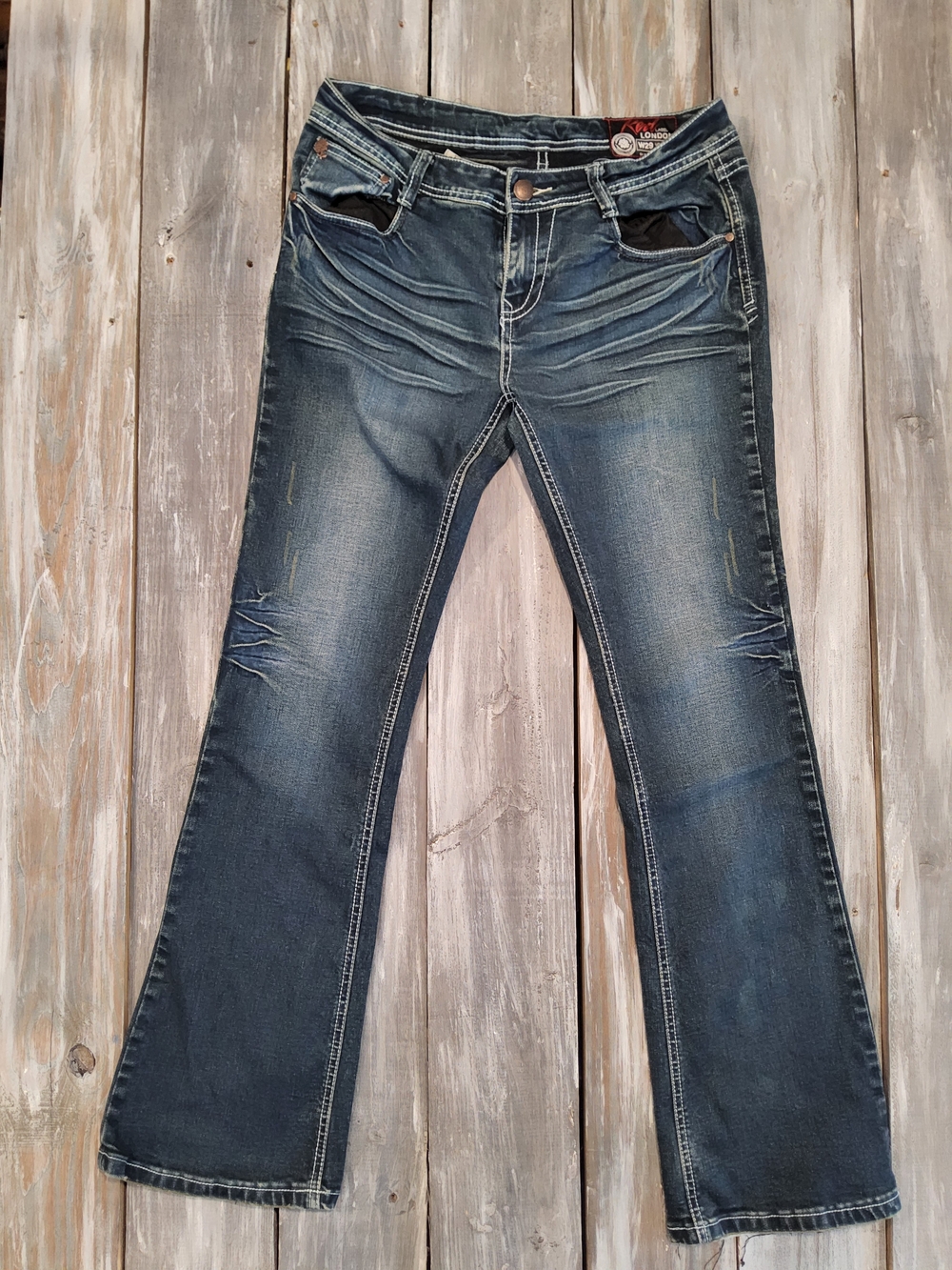 Red Label London By Rose Royce Women's Wide Leg Jeans